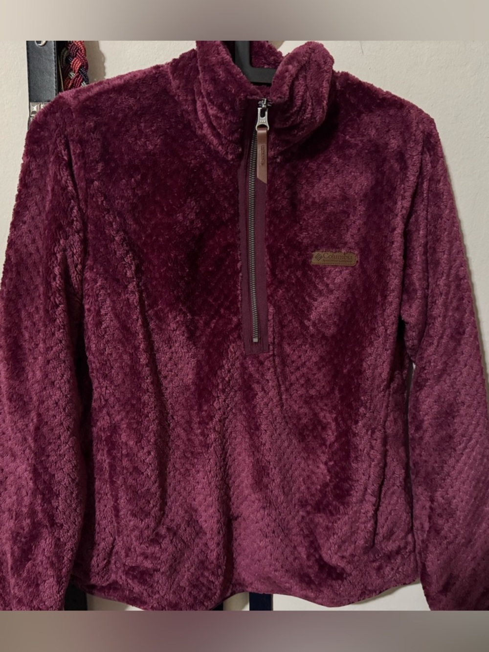 Columbia Plush Fleece Jacket - Deep Berry